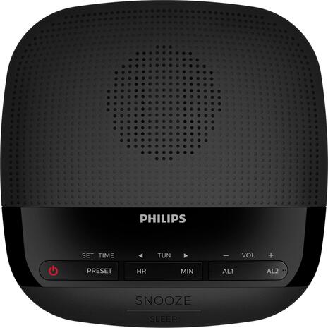 Ραδιορολόι Philips TAR3205 Ψηφιακό Επιτραπέζιο με Ξυπνητήρι Μαύρο